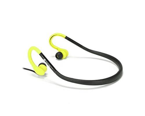 NGS WATERPROOF SPORT EARPHONES WITH EARHOOK YELLOW