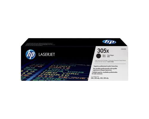 HP 305X - hoog rendement - zwart - origineel - LaserJet - tonercartridge ( CE410X )