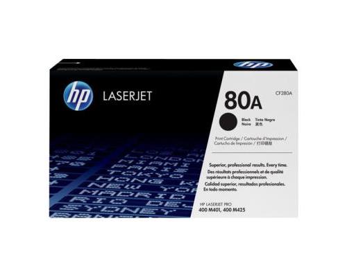 HP 80A - Noir - original - LaserJet - cartouche de toner (CF280A) - pour LaserJet Pro 400 M401, MFP M425