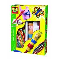 DJECO Lana Princesa - Trousse à Tricoter Princesse Pour Enfants, Kit Créatif Multicolore
