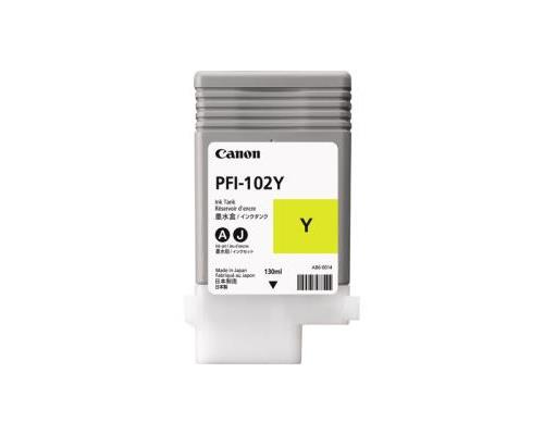 Canon PFI-102 Y - jaune - encre à colorants - original - réservoir d'encre