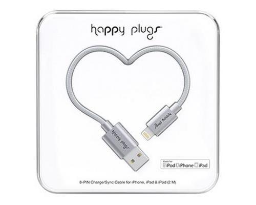 HAPPY PLUGS USB LIGHTNING CABLE SPACE GREY
