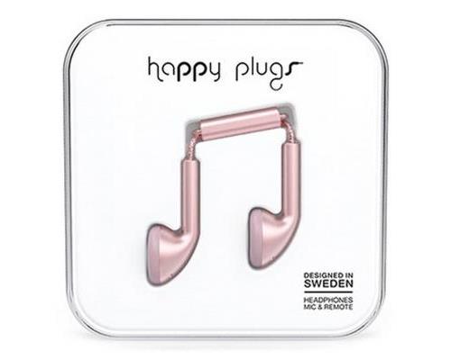 HAPPY PLUGS EARBUD HEADSET PINK GOLD