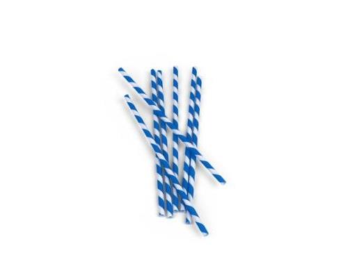 kikkerland kkcu13bl paille en papier lot de 144 pièces bleu