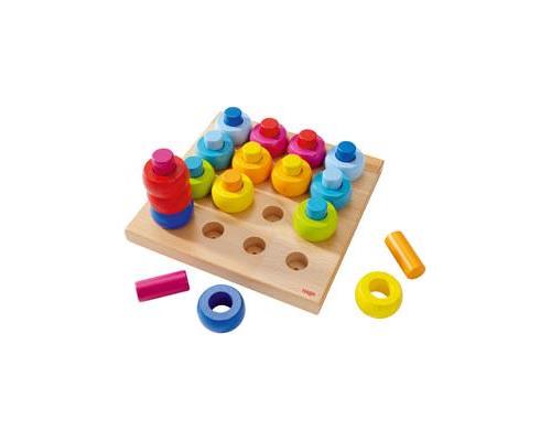 Jeu À Enficher Anneaux Multicolores