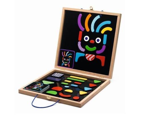 Jeu magnétique en bois Geobonhomme Djeco