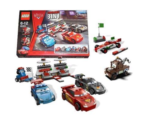 Lego Cars 66409 Mega Pack 3 En 1 ( 9485 La Course Ultime + 9478 Francesco + 8201 Martin )