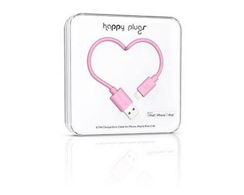 HAPPY PLUGS USB LIGHTNING CABLE IPHONE PINK