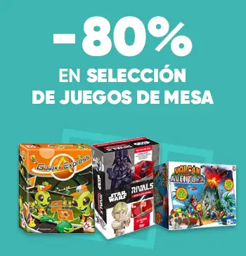 80% en juegos de mesa