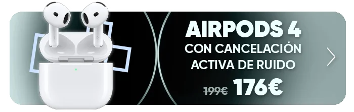 AirPods 4 con cancelación activa de ruido
