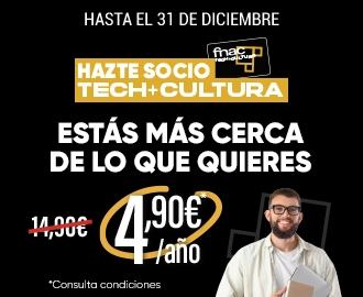 Hazte socio Tech+Cultura por 4,90€