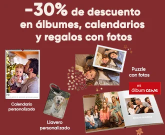Hasta -30% en productos personalizados - Revelado fotográfico navideño