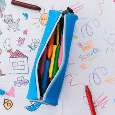 Estuches escolares de papelería