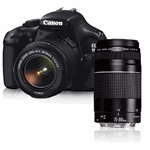 Canon EOS 1100D + EF-S 18-55mm f/3.5-5.6 + EF 75-300mm f/4-5.6 Kit Cámara Réflex Digital - 1