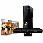 Xbox 360 250GB + Sensor Kinect + Kung-Fu Panda 2 + Kinect Adventures
