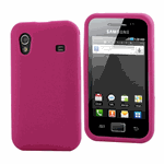 Muvit Funda en silicona rosa para Samsung Ace S5830 - 1