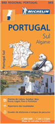 Portugal Sur Algarve. Mapa