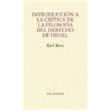 Introducción a la crítica de la filosofía del derecho de Hegel