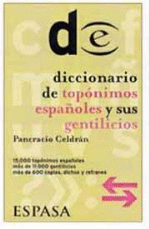 Diccionario de topónimos españoles y sus gentilicios