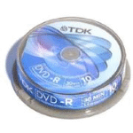 TDK Spindle 10 DVD-R 8 CM