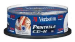 Verbatim Pack 25 Cd-r Printable De 700mb