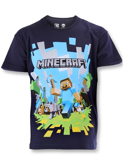 Camiseta Logo Aventura Minecraft nino talla 10 anos Camiseta Videojuegos nino Talla 10 anos