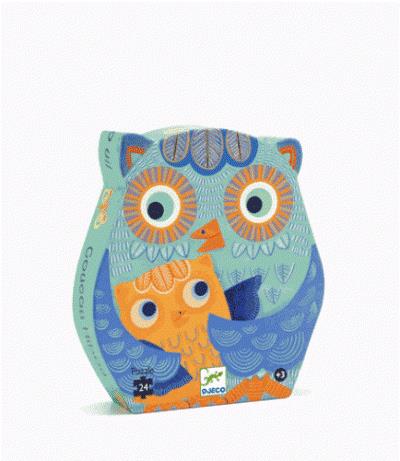Puzzle silueta buho