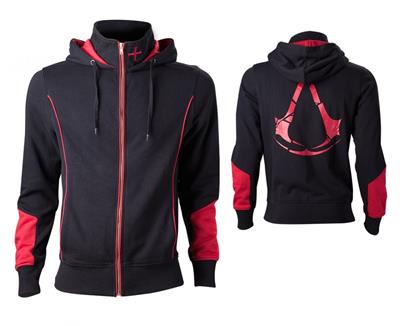 Sudadera negra discount y roja