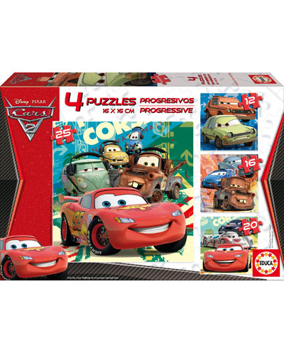 Puzzle Educa Cars 2 edad 3 años 0 piezas infantil de 121620 25 14942 12+16+20+25 4