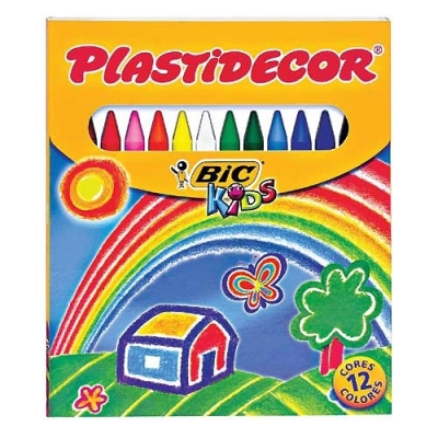 Ceras BIC Plastidecor Kids 12 - Conjunto escritura - Los mejores precios