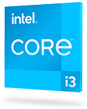 Insignia del procesador Intel Core i3