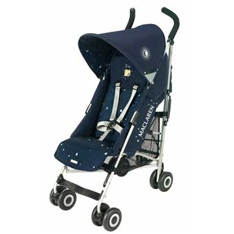 poussette maclaren quest marron et bleu