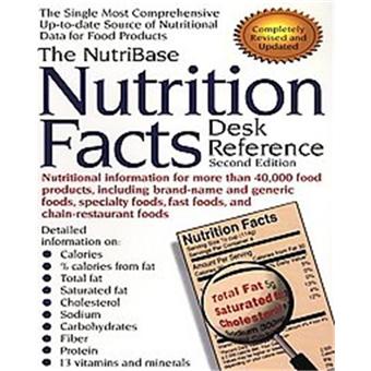 The Nutribase Nutrition Facts Desk Reference - 