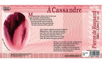 Ode A Cassandre Mignonne Allons Voir Si La Rose Poche