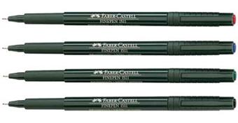 4 22 Sur Faber Castell Finepen 1511 Vert Largeur Du Trace 0 4 Mm Encre Inalterable Corps Vert 151163 Feutre Achat Prix Fnac