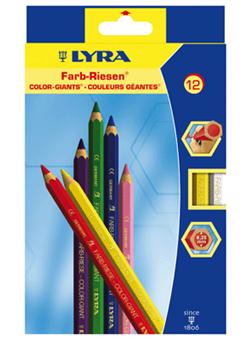 Crayons De Couleur LYRA TripleOne - 3 En 1 : Aquarelle, Cire Et Crayon | 12 Couleurs Créatives