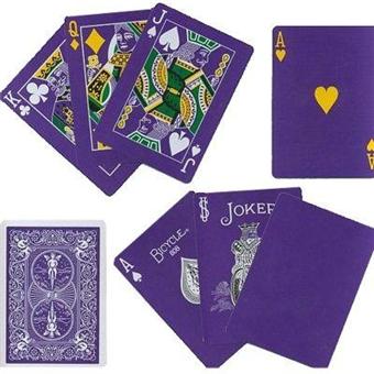 Cartes Bicycle Rider Back Inverse Violette Jeu De Cartes Achat Prix Fnac