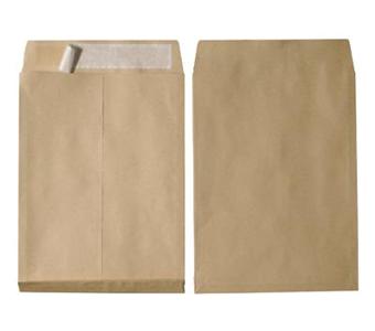 100 Enveloppes Kraft 90g 16x23 Cm | Bandes Adhésives Détachables | Format Moyen Qualité Pro