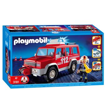 voiture playmobil pompier