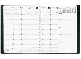 Agenda Quo Vadis Presidente 2025 - Settimanale, 13 Mesi, 21x27cm, Rosso, Clairefontaine - Foto 6