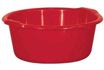 Bassine en plastique ronde rouge 11L Ø38 x H. 16 cm