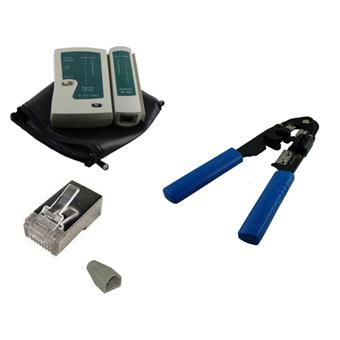 Advansia Kit Reseau Ethernet Pince Testeur Prise Rj45 Cat 6 Manchon Rj 45 Accessoires Achat Prix Fnac