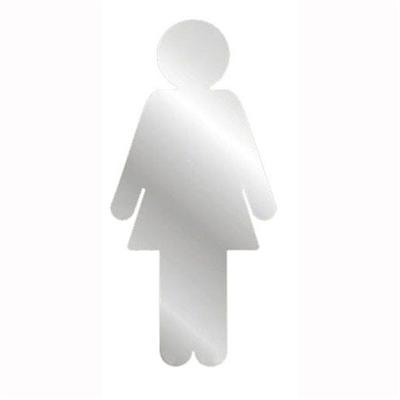 plage - Sticker Miroir ''Girl''