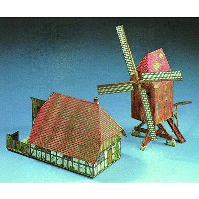 Schreiber-Bogen - Maquette en carton : Moulin à vent et bâtiment de ferme