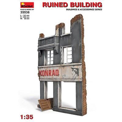 Mini Art - Maquette Ruines de guerre : Façade de bâtiment de ville allemande