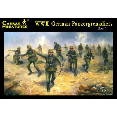 Caesar Miniatures - Figurines 2ème Guerre Mondiale : Panzergrenadiers allemands 1943-1944