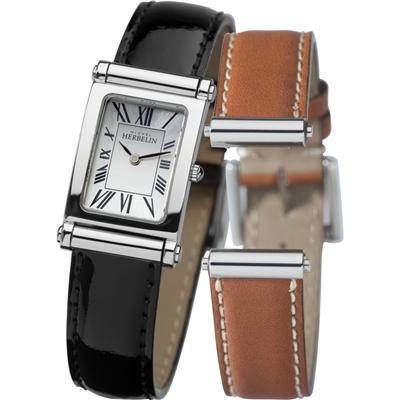 Montre MICHEL HERBELIN COFFRET ANTARES CUIR + 1 LANNIERE FEMME.