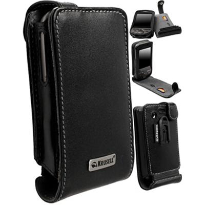 Krusell Orbit Flex - Beschermhoes voor mobiele telefoon - zwart/grijs - voor HTC Tattoo