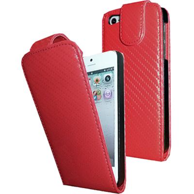 Etui Carbone rouge pour iPhone 5