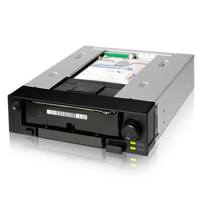 ICY DOCK MB971SP-B DoubleSwap - Rack pour 2 disques durs 3.5'' et 2.5'' Serial ATA (noir)
